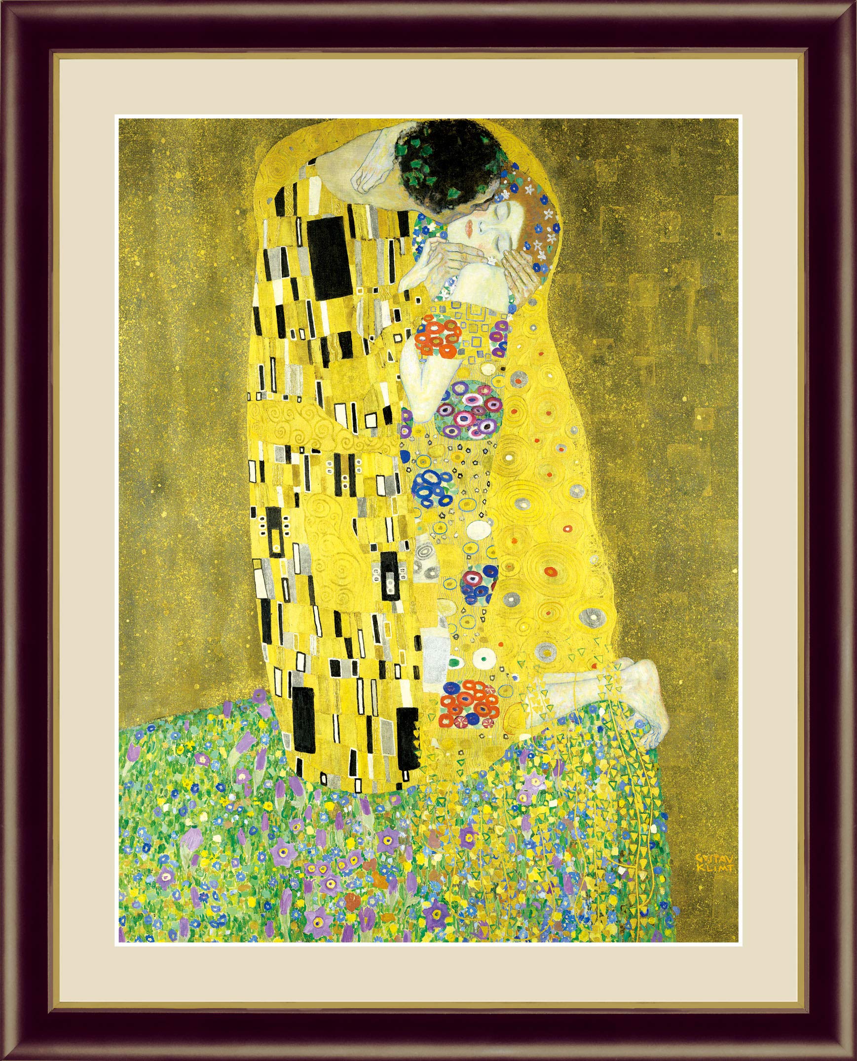 額入り限定品】（美品）クリムト「接吻」